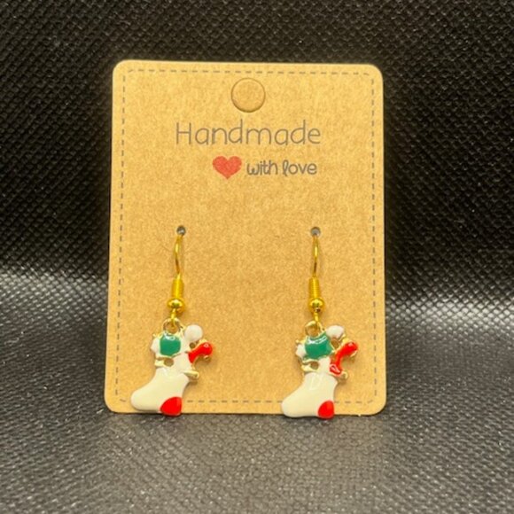 3/$12~Christmas Stocking Earrings - Picture 1 of 3